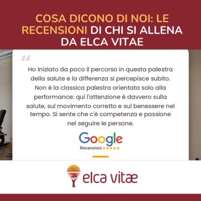Cosa dicono di noi: le recensioni di chi si allena da Elca Vitae